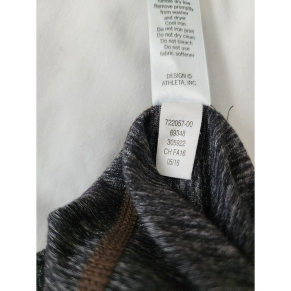 Athleta Women's Quest Mind Over Mat Yoga Capri Leggings Gray/Black Size Small - Picture 9 of 10